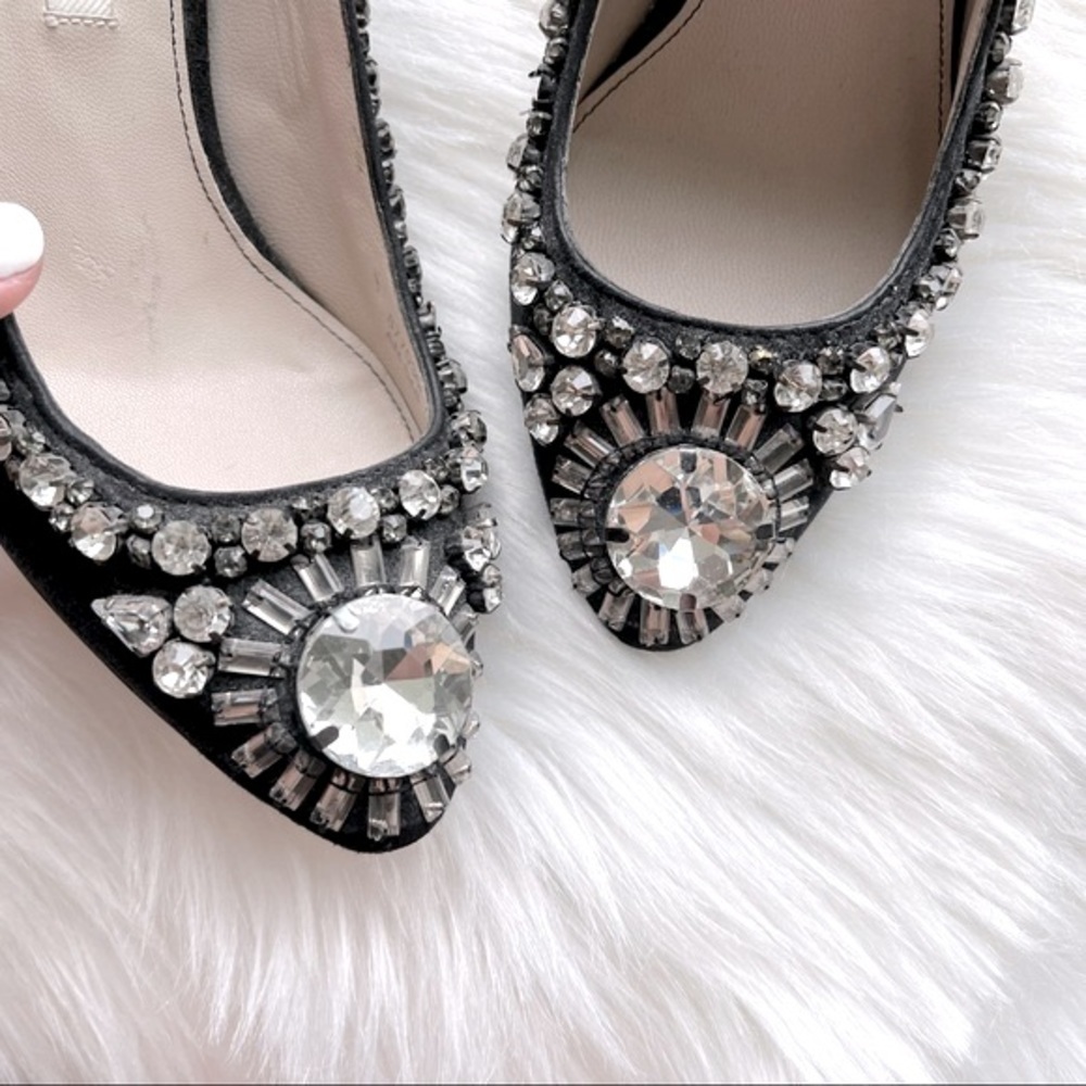 Boden Jeweled Embellished Pumps in Black - Picture 2 of 8